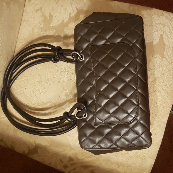 Chanel Cambon Bowling  Shoulder Bag Brown....like new - Picture 7 of 10